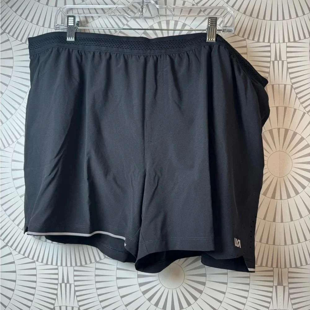 VRST Men’s NWT Men’s Shorts Black 5 inch inseam Built‎ in Brief XXLARGE